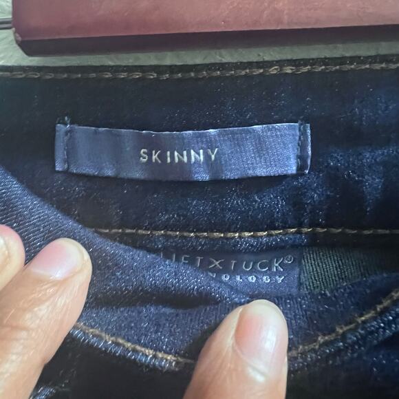 NWT NYDJ Blue Skinny Slim Fit Ultra High Rise Jeans Dark Wash Women's 12 - Picture 5 of 7